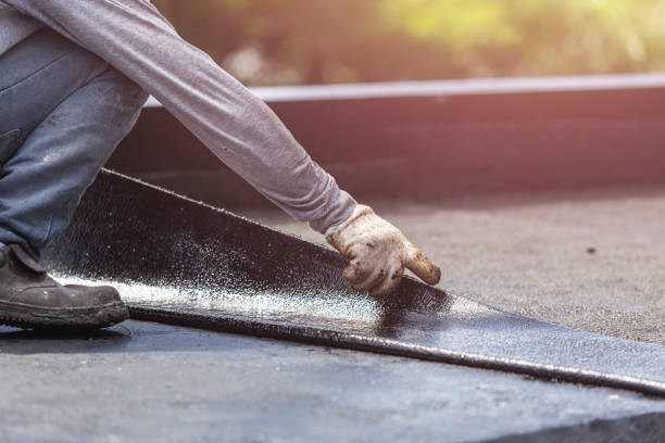 Professional Emergency Waterproofing technician working in Hemlock, MI